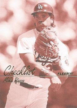 #497 Mike Piazza - Los Angeles Dodgers - 1997 Fleer Baseball