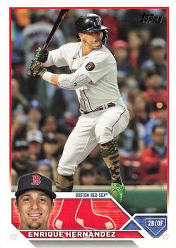 #497 Enrique Hernández - Boston Red Sox - 2023 Topps Baseball