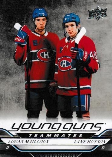 #497 Logan Mailloux / Lane Hutson - Montreal Canadiens - 2024-25 Upper Deck Hockey
