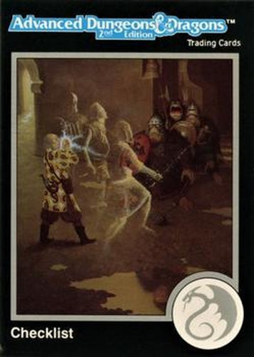 #497 Checklist 12 - 458-497 - 1991 TSR Advanced Dungeons & Dragons - Silver