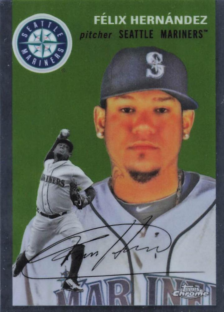 #498 Félix Hernández - Seattle Mariners - 2023 Topps Chrome Platinum Anniversary Baseball