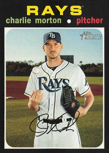 #498 Charlie Morton - Tampa Bay Rays - 2020 Topps Heritage Baseball
