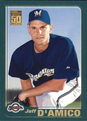 #498 Jeff D'Amico - Milwaukee Brewers - 2001 Topps Baseball