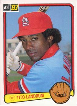 #498 Tito Landrum - St. Louis Cardinals - 1983 Donruss Baseball