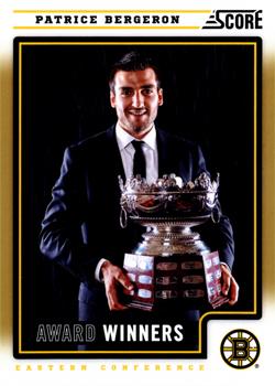 #498 Patrice Bergeron - Boston Bruins - 2012-13 Score - Gold Rush Hockey
