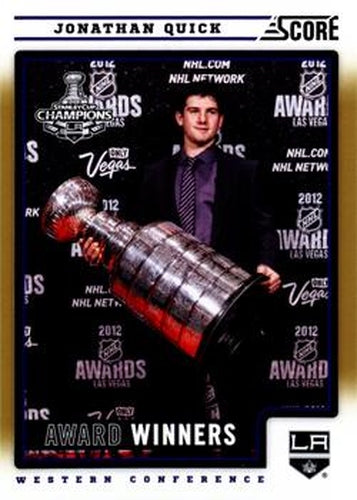 #499 Jonathan Quick - Los Angeles Kings - 2012-13 Score - Gold Rush Hockey