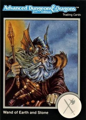#499 Wand of Earth and Stone - 1991 TSR Advanced Dungeons & Dragons - Silver
