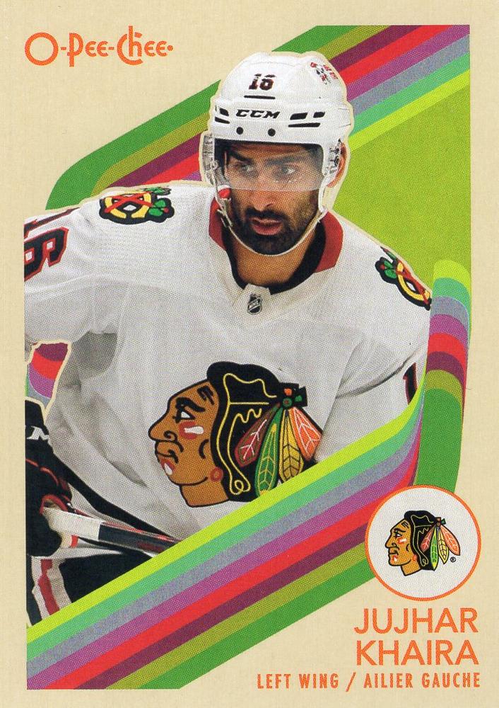 #499 Jujhar Khaira - Chicago Blackhawks - 2023-24 O-Pee-Chee - Retro Hockey