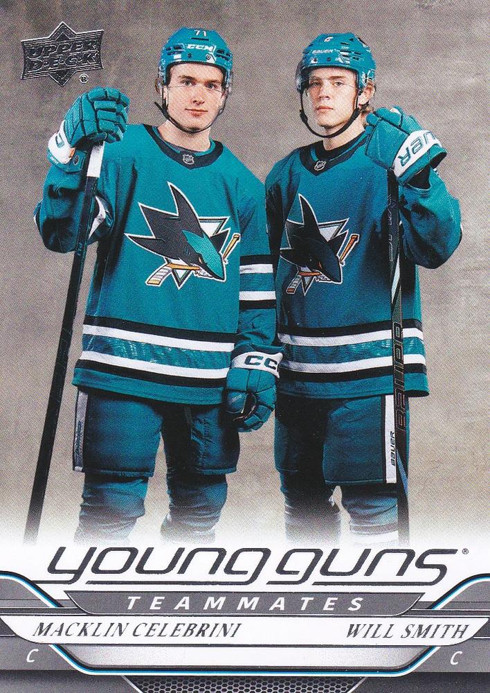 #499 Macklin Celebrini / Will Smith - San Jose Sharks - 2024-25 Upper Deck Hockey