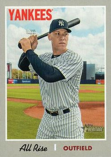 #499c Aaron Judge - New York Yankees - 2019 Topps Heritage Baseball