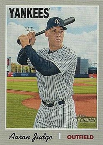 #499d Aaron Judge - New York Yankees - 2019 Topps Heritage Baseball