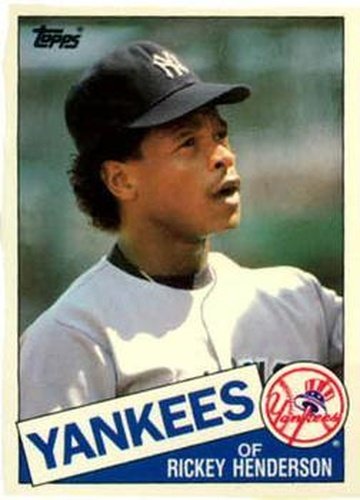 #49T Rickey Henderson - New York Yankees - 1985 Topps Traded Baseball