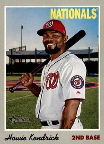 #49 Howie Kendrick - Washington Nationals - 2019 Topps Heritage Baseball