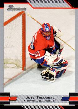 #49 Jose Theodore - Montreal Canadiens - 2003-04 Bowman Draft Picks and Prospects Hockey