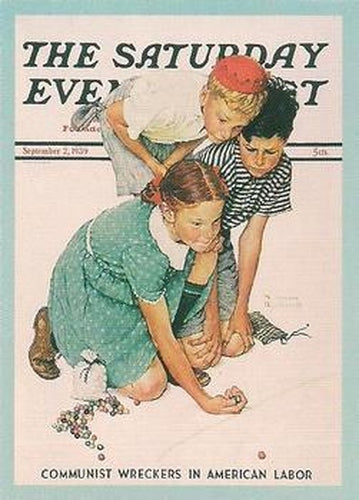 #49 Marbles Champion - 1993 Comic Images Norman Rockwell Saturday Evening Post