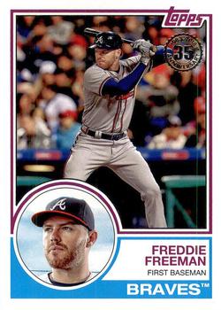 #83-49 Freddie Freeman - Atlanta Braves - 2018 Topps - 1983 Topps Baseball 35th Anniversary Baseball