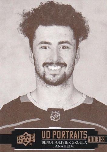 #P-49 Benoit-Olivier Groulx - Anaheim Ducks - 2021-22 Upper Deck - UD Portraits Hockey
