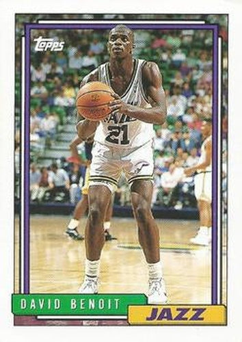 #49 David Benoit - Utah Jazz - 1992-93 Topps Basketball