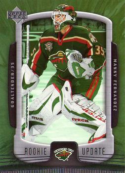 #49 Manny Fernandez - Minnesota Wild - 2005-06 Upper Deck Rookie Update Hockey