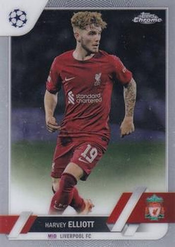 #49 Harvey Elliott - Liverpool - 2022-23 Topps Chrome UEFA Club Competitions Soccer