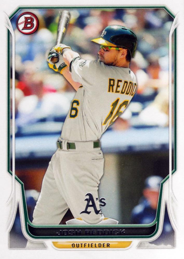 #49 Josh Reddick - Oakland Athletics - 2014 Bowman Baseball