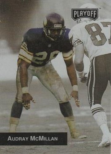 #49 Audray McMillian - Minnesota Vikings - 1993 Playoff Football