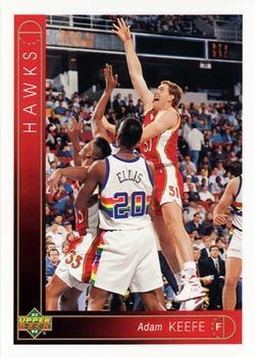 #49 Adam Keefe - Atlanta Hawks - 1993-94 Upper Deck Basketball