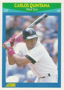 #49 Carlos Quintana - Boston Red Sox - 1990 Score Rising Stars Baseball