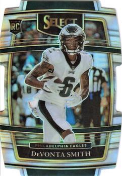 #49 DeVonta Smith - Philadelphia Eagles - 2021 Panini Select - Silver Prizm Die Cut Football