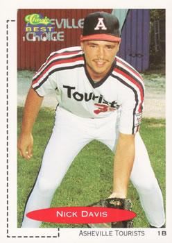 #49 Nick Davis - Asheville Tourists - 1991 Classic Best Baseball