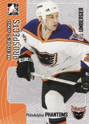 #49 R.J. Umberger - Philadelphia Phantoms - 2005-06 In The Game Heroes and Prospects Hockey