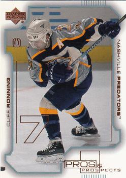 #49 Cliff Ronning - Nashville Predators - 2000-01 Upper Deck Pros & Prospects Hockey