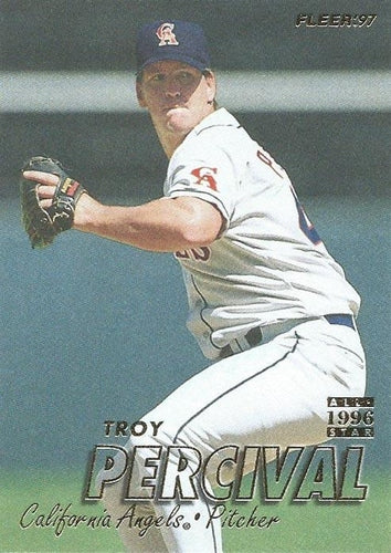 #49 Troy Percival - California Angels - 1997 Fleer Baseball