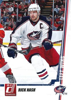 #49 Rick Nash - Columbus Blue Jackets - 2010-11 Donruss Hockey