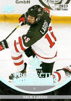 #PM-49 Nick Lardis - Canada - 2023 Upper Deck Team Canada Juniors - Prospectus Momentous Hockey