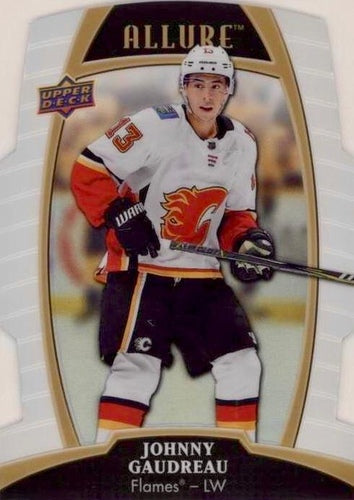 #49 Johnny Gaudreau - Calgary Flames - 2019-20 Upper Deck Allure - White Rainbow Hockey