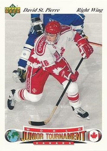 #49 David St. Pierre - Canada - 1991-92 Upper Deck Czech World Juniors Hockey