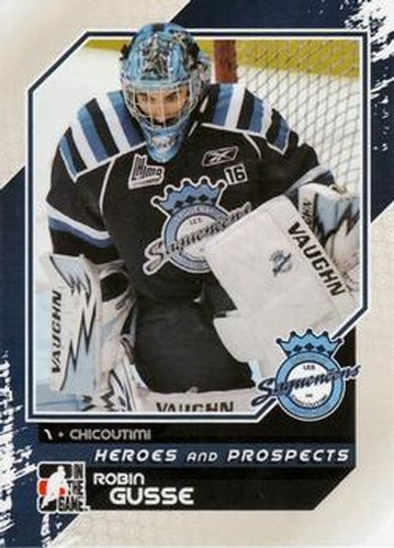 #49 Robin Gusse - Chicoutimi Sagueneens - 2010-11 In The Game Heroes and Prospects Hockey