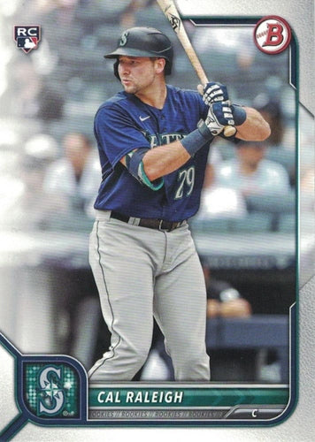#49 Cal Raleigh - Seattle Mariners - 2022 Bowman Baseball
