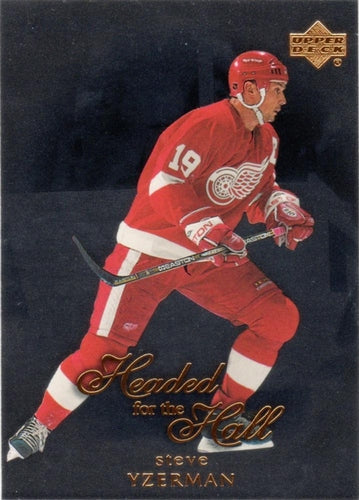 #HOF-4 Steve Yzerman - Detroit Red Wings - 1999-00 Upper Deck - Headed for the Hall Hockey