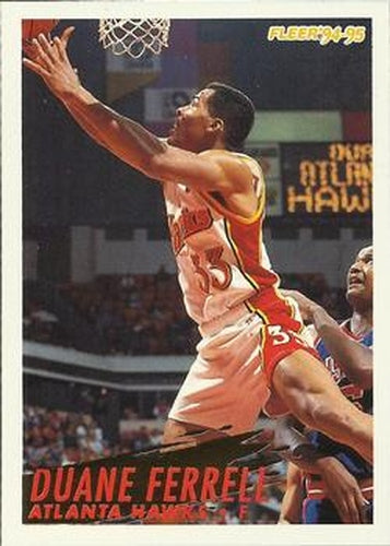 #4 Duane Ferrell - Atlanta Hawks - 1994-95 Fleer Basketball