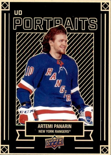 #P-4 Artemi Panarin - New York Rangers - 2022-23 Upper Deck - UD Portraits Hockey