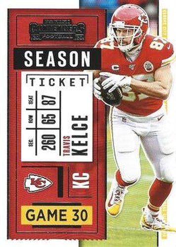 #4 Travis Kelce - Kansas City Chiefs - 2020 Panini Contenders Football