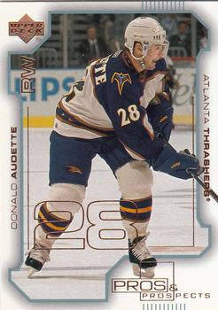 #4 Donald Audette - Atlanta Thrashers - 2000-01 Upper Deck Pros & Prospects Hockey