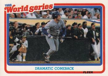#4 Dramatic Comeback - Los Angeles Dodgers - 1989 Fleer - World Series Baseball