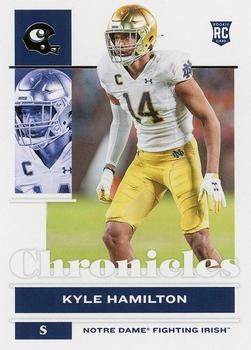 #4 Kyle Hamilton - Notre Dame Fighting Irish - 2022 Panini Chronicles Draft Picks Football
