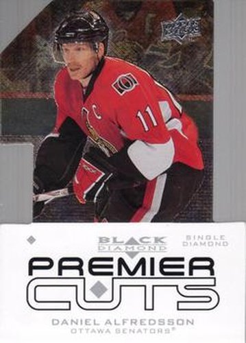 #PDC4 Daniel Alfredsson - Ottawa Senators - 2008-09 Upper Deck Black Diamond - Premier Die Cut Hockey