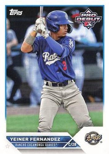 #PD-4 Yeiner Fernandez - Rancho Cucamonga Quakes - 2023 Topps Pro Debut Baseball