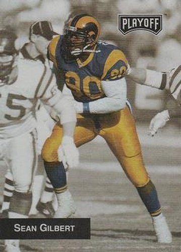 #4 Sean Gilbert - Los Angeles Rams - 1993 Playoff Football