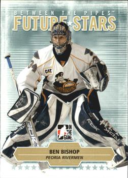 #4 Ben Bishop - Peoria Rivermen - 2009-10 In The Game Between The Pipes Hockey